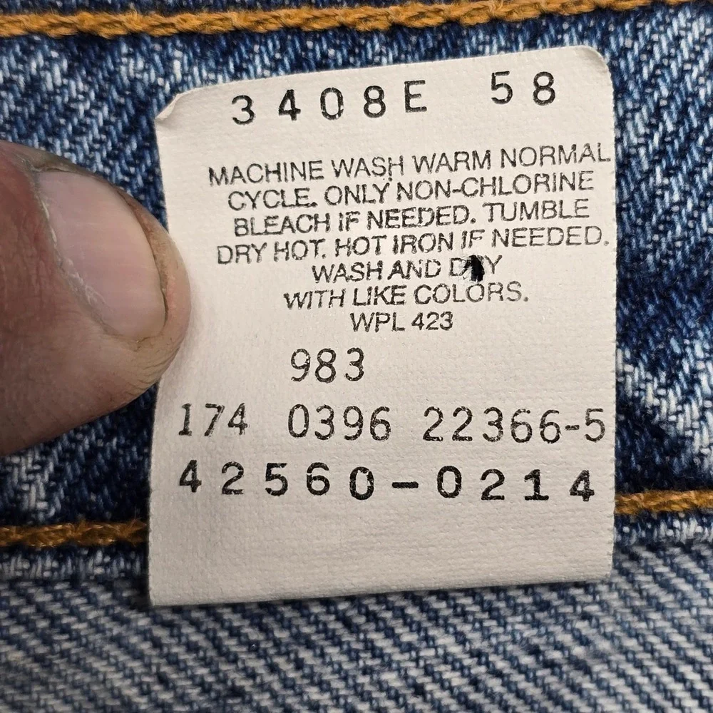 Vintage 1996 Levis 560 Orange Tab Loose Fit Jeans Mens 38x34 Blue Denim Tapered
